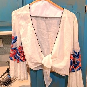 Saylor NYC embroidered top